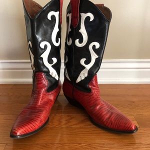 Vintage 80’s Nine West cowboy Boots